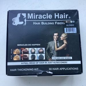 Miracle Hair Hair Building Fibers Hair Thickening Kit Blonde